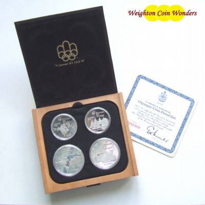 1976 Canada Silver Proof 4 Coin Set – Olympics Series